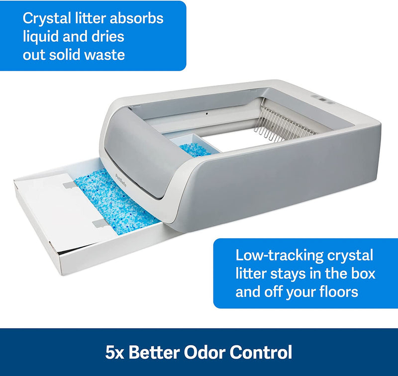 low tracking cat litter tray crystals, Petsafe Scoopfree 2nd Generation Self Cleaning Litter Box, pet essentials warehouse