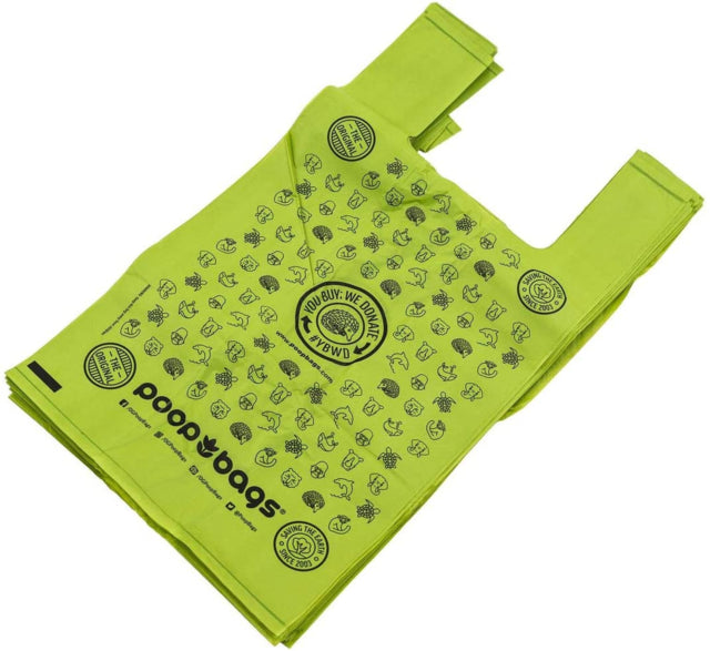 The Original Poop Bags Tie Handle Compostable Poop Bags, Compostable dog bags, poop bags with handles, Pet Essentials Warehouse
