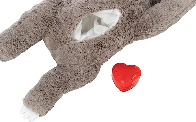 Trixie Junior Sloth Heartbeat with red heart insert, pet essentials warehouse, battery heartbeat for puppies