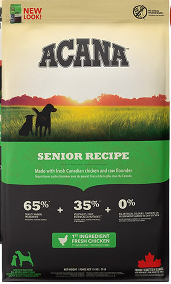Acana Senior Dry Dog Food 11.4kg, pet essentials warehouse
