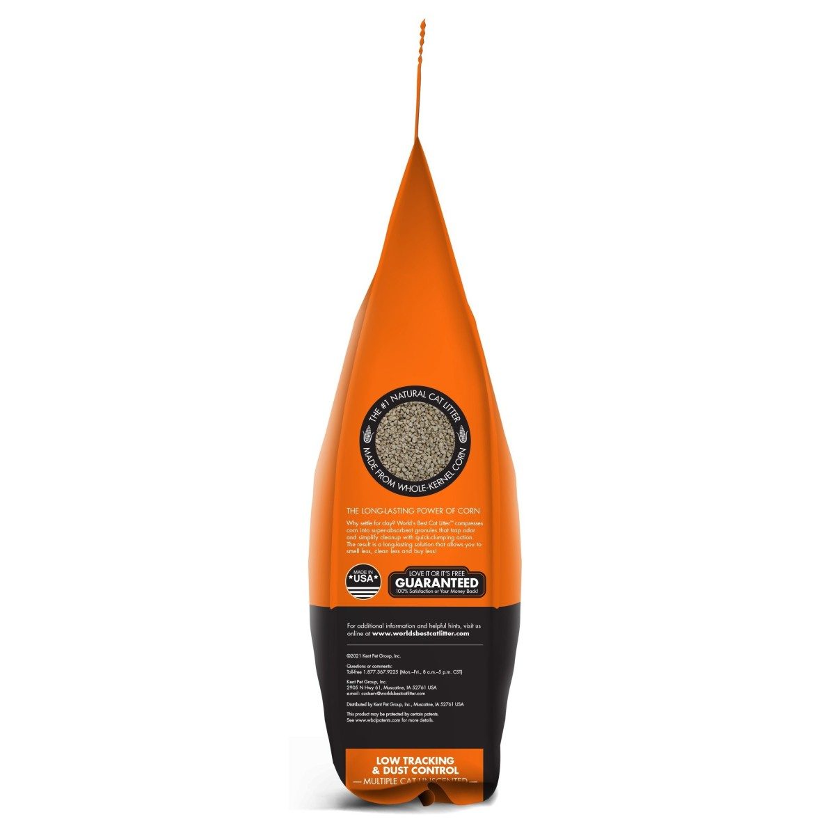 World's Best Cat Litter Low Tracking & Dust Control made in USA logo, pet essentials warehouse