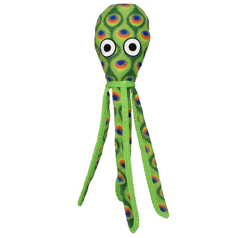 Tuffy Sea Creatures Squid green, tuffy dog toys, pet essentials warehouse