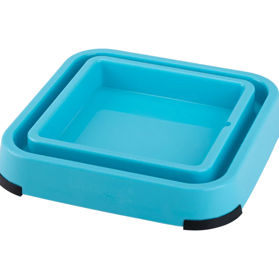 Lickimat Outdoor Keeper Turquoise with no packaging, pet essentials warehouse