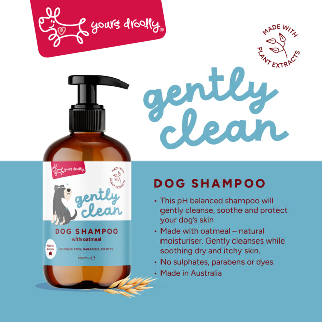 Yours Droolly Gently Clean Dog Shampoo, Dog shampoo, Oatmeal shampoo, Pet Essentials Warehouse