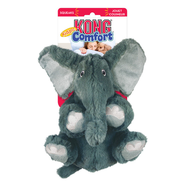 Kong Comfort Kiddos Elephant Dog Toy, Kong kiddos comfort dog toy, pet essentials warehouse