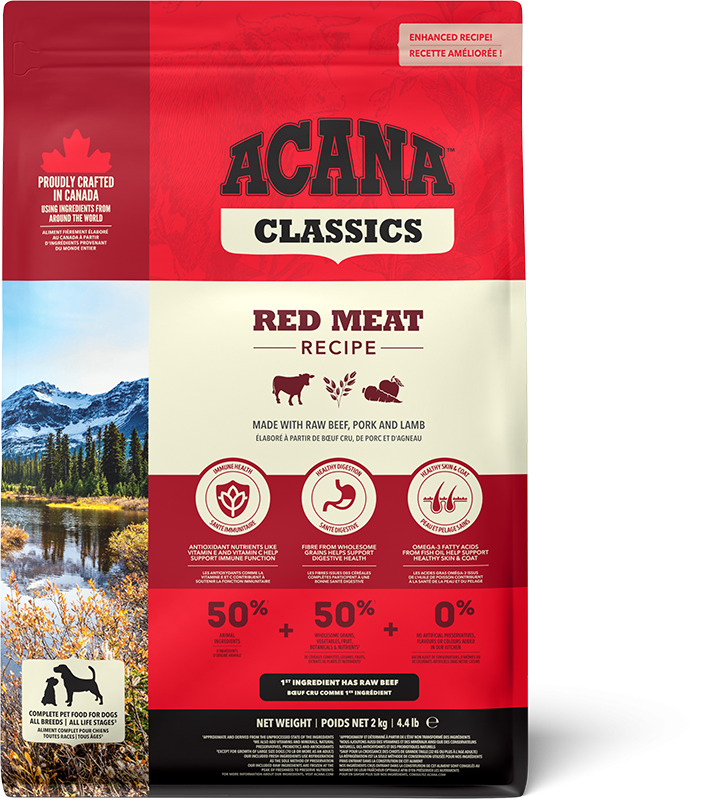Acana Red Meat Recipe Dry Dog Food 2kg, Pet Essentials Warehouse