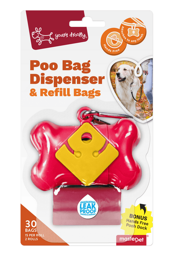 Yours Droolly Poo Bag Dispenser & Refill Bags, Pet Essentials Warehouse, Pet City, 