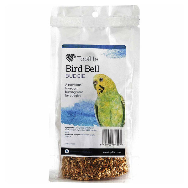 Topflite Budgie Seed Bell pack, pet essentials warehouse