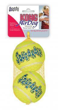 Kong SqueakAir Tennis Ball Large 2pack, Dog Toy, Pet Essentials Warehouse
