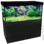 Brilliance 120 tank and cabinet Black