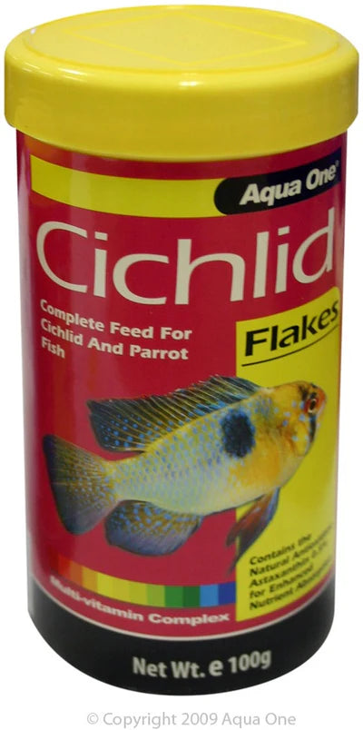 Aqua One Cichlid Flake, Aqua One Cichlid flakes, Cichlid flakes, Pet Essentials Warehouse 