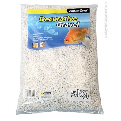 Aqua One Gravel White, White Gravel, Gravel for fish tanks, Pet Essentials Warehouse