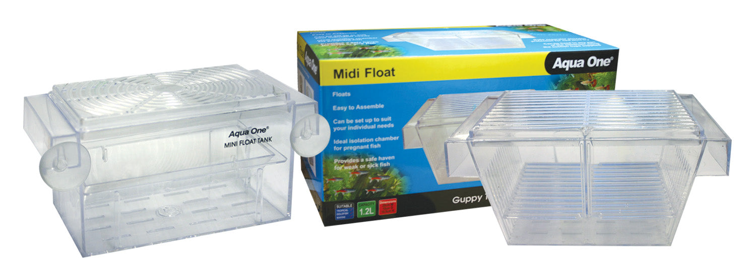 Aqua One Guppy Breeder Tank Mini Float, Pet Essentials Warehouse