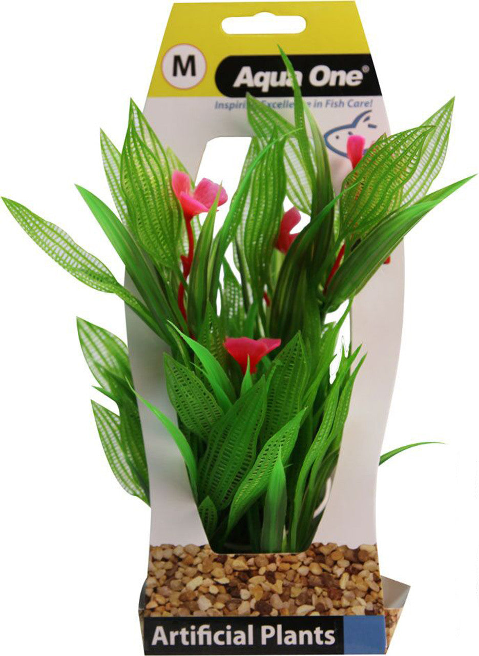 Aqua One Madagascar Lace With Gravel Base Plastic Plant, Pet Essentials Warehouse