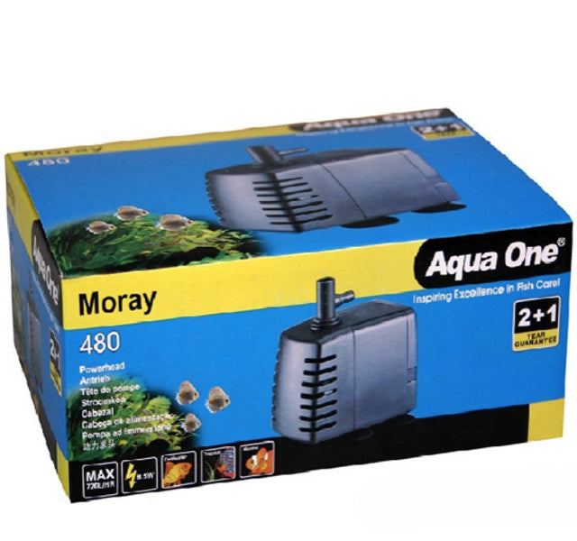 Aqua One Moray Submersible Pump 480, Pet Essentials Warehouse, Pet City, Pet Essentials Porirua