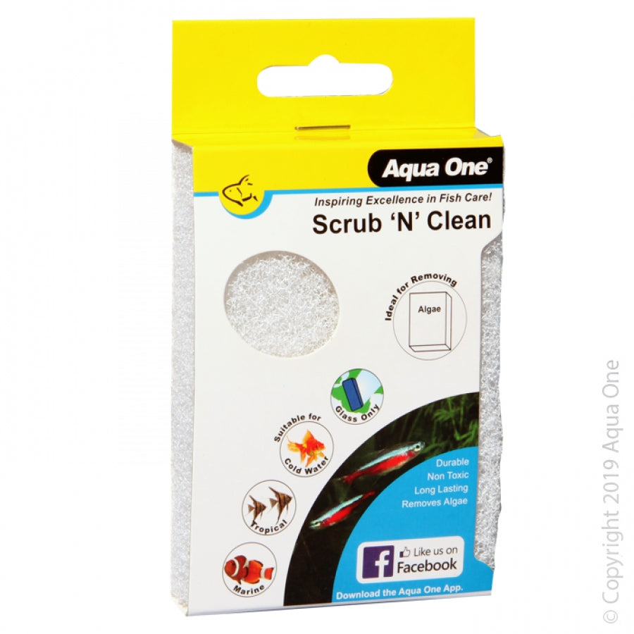 Aqua One Scrub N Clean Fine White Pad