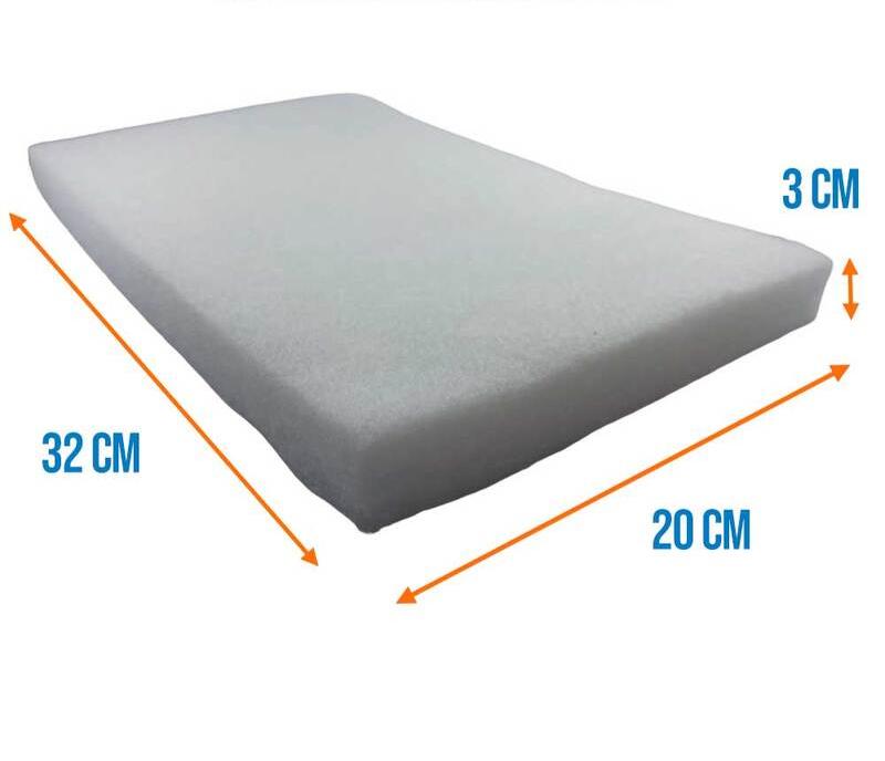 Aqua One Self Cut White Wool 32 X 20 X 3cm dimensions, pet essentials warehouse