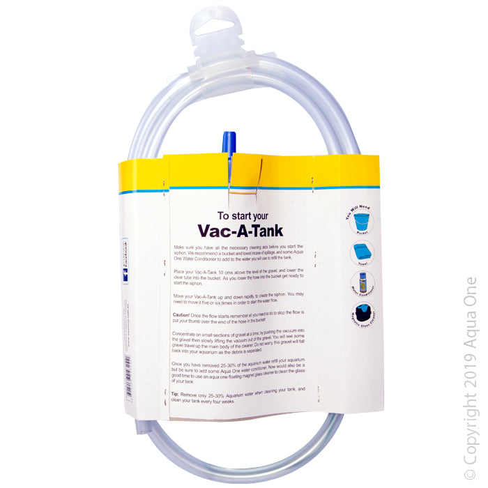 Aqua One Vac-A-Tank Aquarium Gravel Cleaner 12.5cm instructions, pet essentials warehouse, pet city