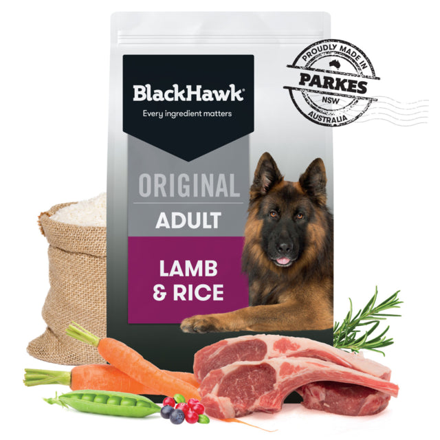 Black Hawk Original Adult Lamb & Rice Dry Dog Food, Dry dog food, Black Hawk Dog Food, Lam and rice dog food, Pet Essentials Warehouse