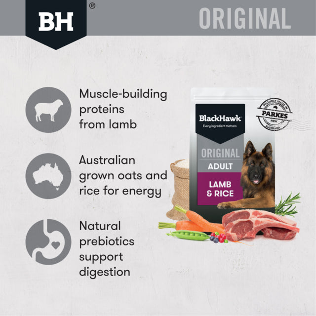 Black Hawk Original Adult Lamb & Rice Dry Dog Food, Original Black Hawk Dog food, Pet Essentials Warehouse