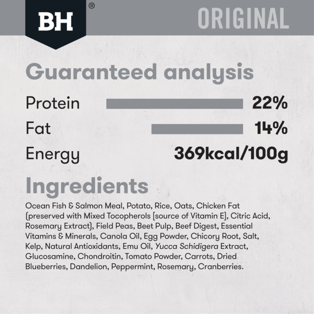 Black Hawk Original Adult Fish & Potato Dry Dog Food, Guaranteed analysis, Pet Essentials Warehouse