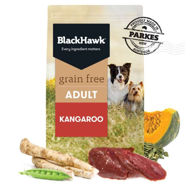 Black Hawk Grain Free Adult Kangaroo Dry Dog Food, Dry dog food, Kangaroo dog food, Pet Essentials Warehouse