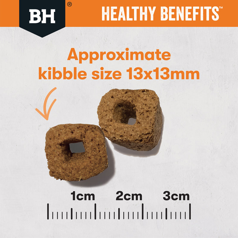 Black Hawk Healthy Benefits Weight Management Dog Food kibble size, pet essentials warehouse