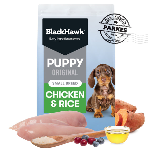 Black Hawk Original Small Breed Puppy Chicken & Rice Dog Food, Black hawk dog food, Dog food for puppies, Pet Essentials Warehouse