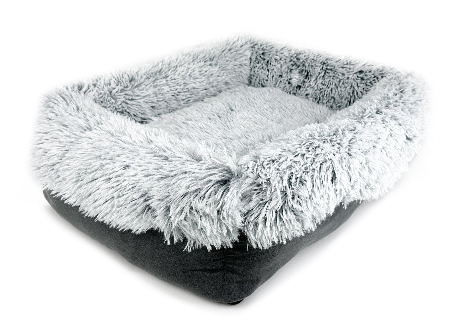 Barkley & Bella Bliss Lounger Dog Bed side view, calming dog bed, pet essentials warehouse