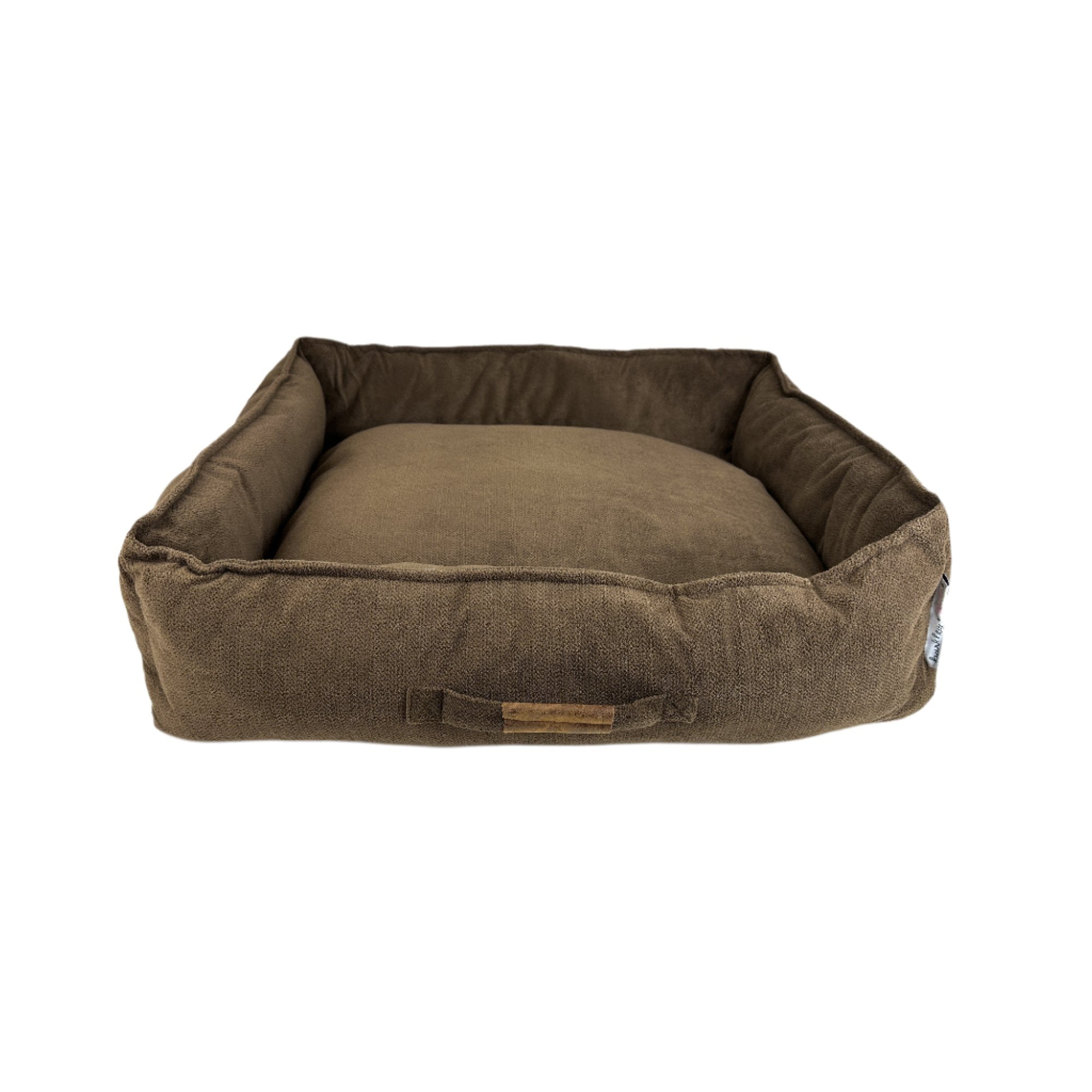 Barkley & Bella Dog Bed Manhattan Nutella with handle, pet essentials warehouse