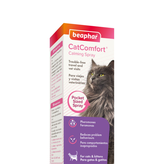 Beaphar CatComfort Calming Spray for Cats, Calming spray for cats, cat calming, calming spray, easy to use spray, helps with behaviour issues in cats, pet essentials warehouse