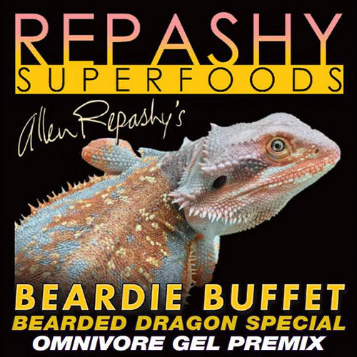 Repashy Beardy Buffet, Super food for Beardies, Premix jell, Pet Essentials Warehouse, Poster