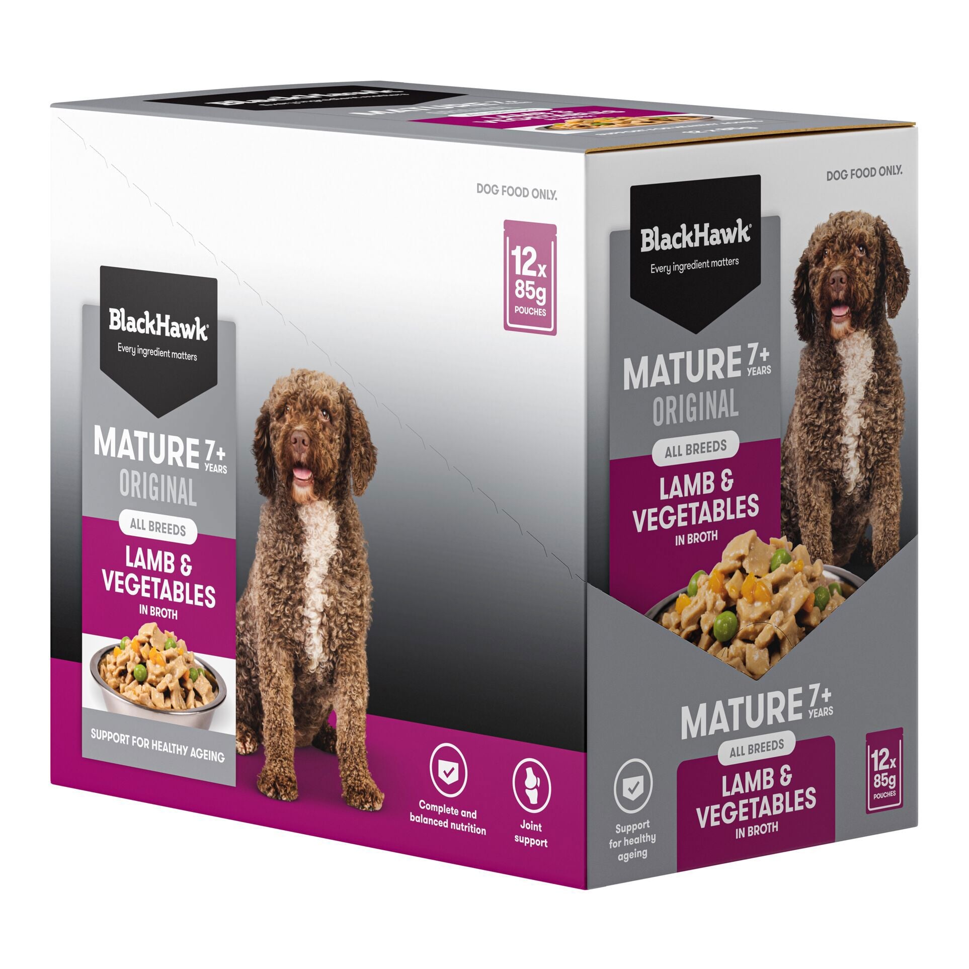 Black Hawk Mature Adult Dog Lamb And Vegetable Wet Food