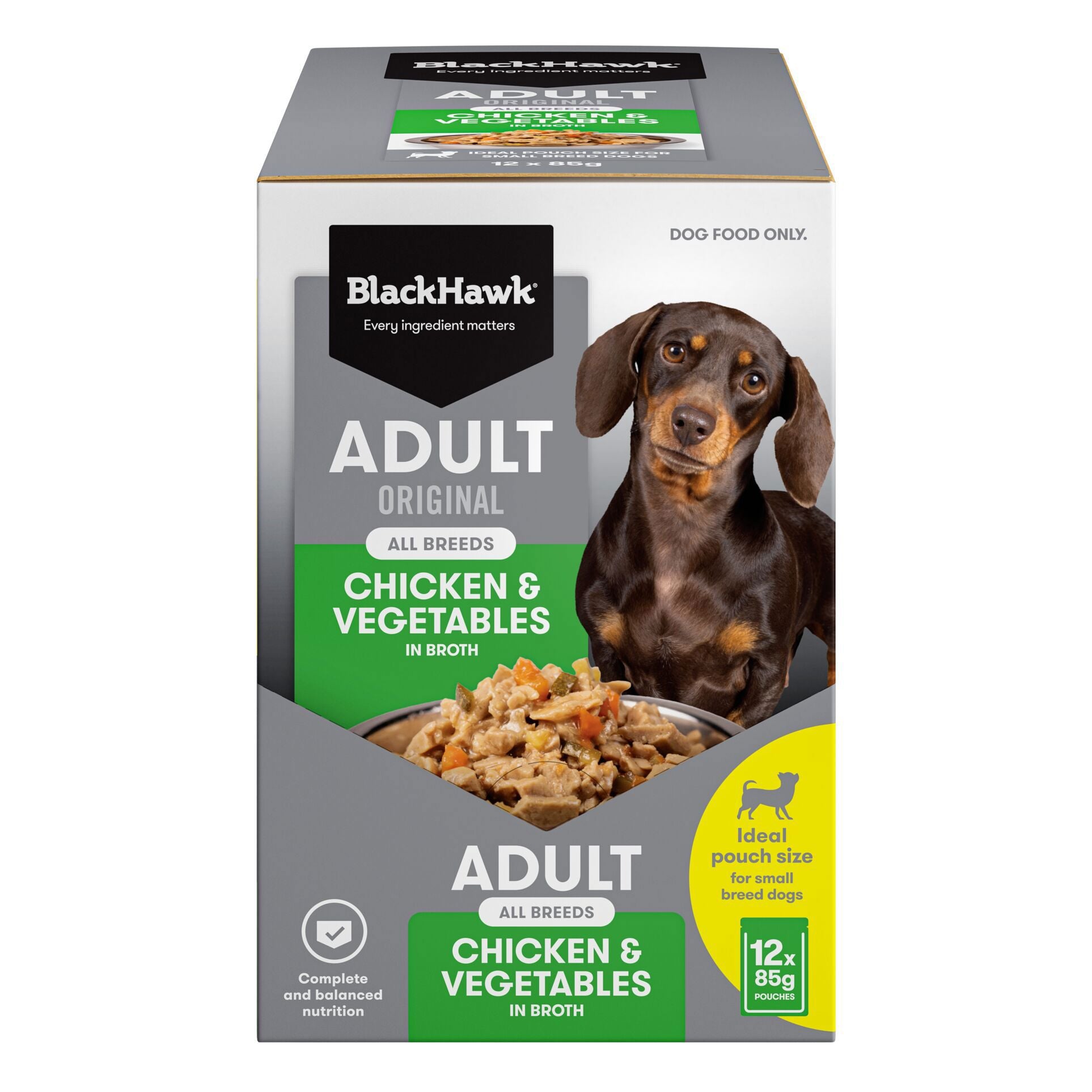 Hawk Select Essentials Black Hawk Original Adult Dog Chicken And Vegetable Wet Food