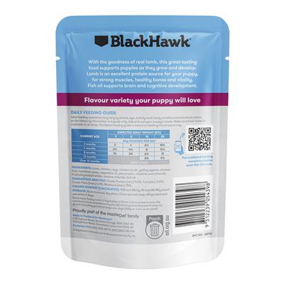 Black Hawk Puppy Lamb & Vegetables Wet Food Barcode Small Breed, Black hawk dog food, Pet Essentials Warehouse
