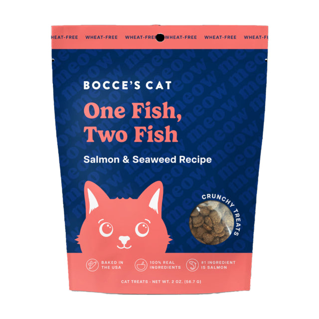 Bocce's Cat One Fish Two Fish, Treats for cats, Cat Treats, Pet Essentials Warehouse
