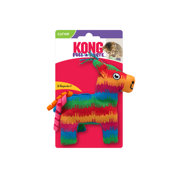 Kong Pull-A-Partz Pinata Interactive Crinkle Cat Toy, Pet Essentials Warehouse