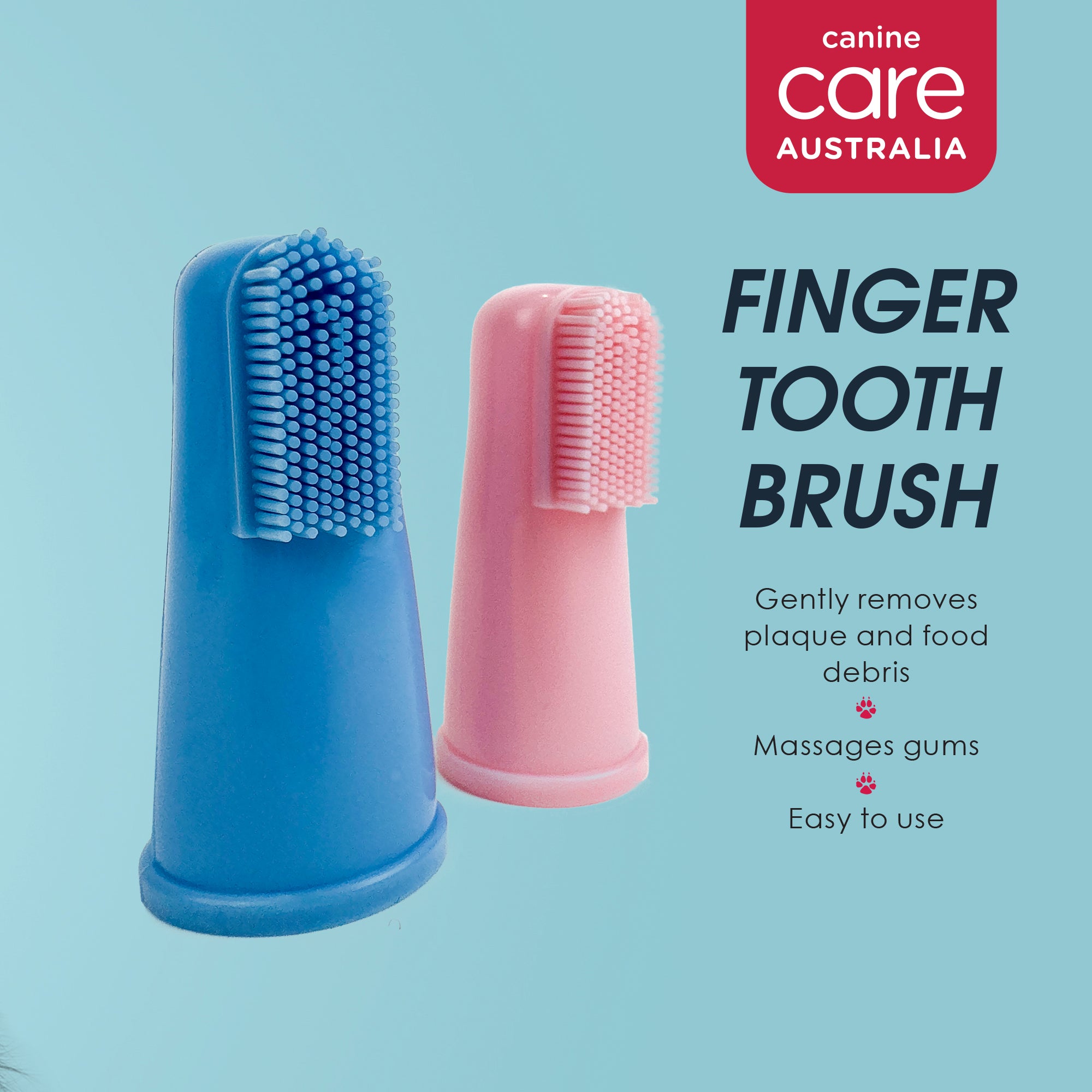 Canine Care Finger Toothbrush, How the toothbrushes work Pet Essentials Warehouse