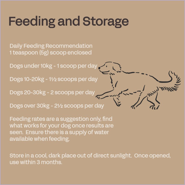 Fourflax Canine Probiotics, Bowel movement for dogs, supplement for dogs, Pet Essentials Warehouse, Probiotics for dogs, Pet Essentials Warehouse, Dog Tummy troubles, Natural Immunity for dogs, Feeding and storage for fourflax