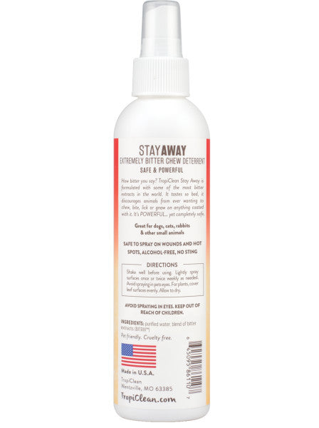 Tropiclean Stay Away Chew Deterrent, stop chew for puppies, stops puppies from chewing, safe for puppies, stop chew, Pet Essentials Warehouse