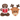 Christmas Felt Elk and Gingerbread Cat Toy, Trixie,  Plush & Mice Toys,  Pet Essentials Warehouse.