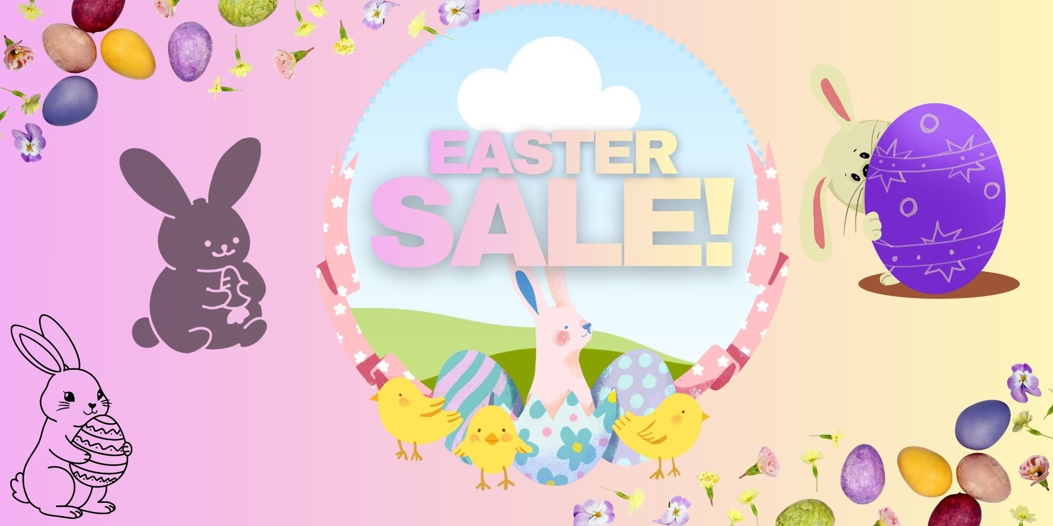 Pet Essentials Warehouse Easter Sale Banner Mobile Banner