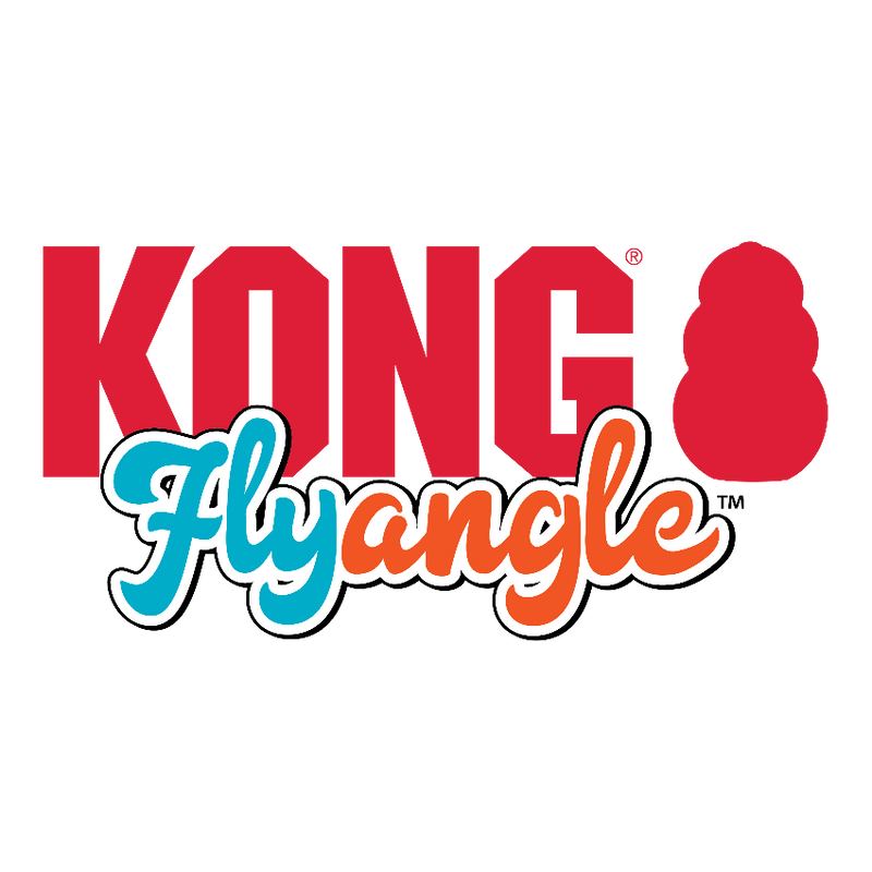 Kong Flyangle Fetch logo, kong flyangle pet essentials warehouse