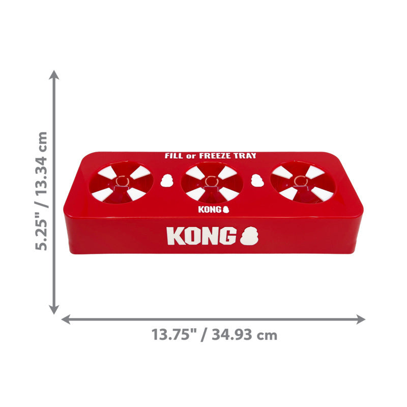 Kong Fill or Freeze Tray size dimensions, pet essentials warehouse