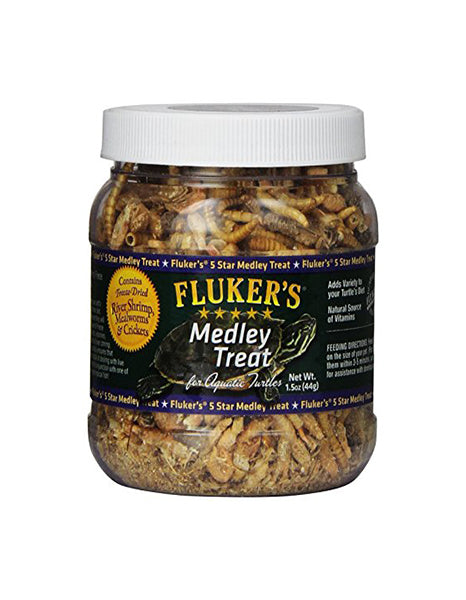 Fluker's Freeze Dried Medley Treat Turtle, Treats for turtles, Pet Essentials Warehouse