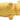 Grunting Latex Pig Dog Toy yellow underbelly on white background