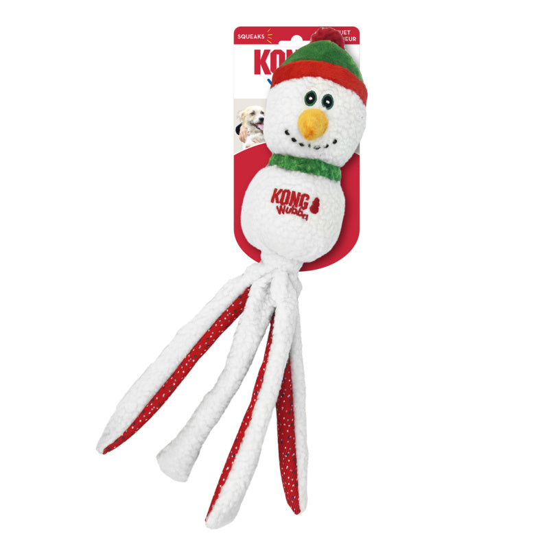 Kong Christmas Holiday Wubba Snowman, Pet Essentials Warehouse