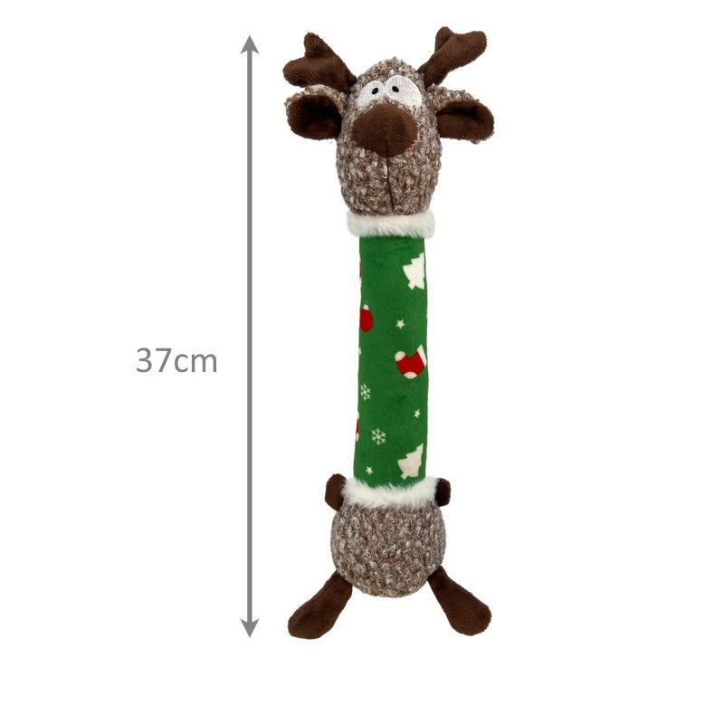 Kong Christmas Holiday Shakers Luvs Reindeer size dimension, pet essentials warehouse