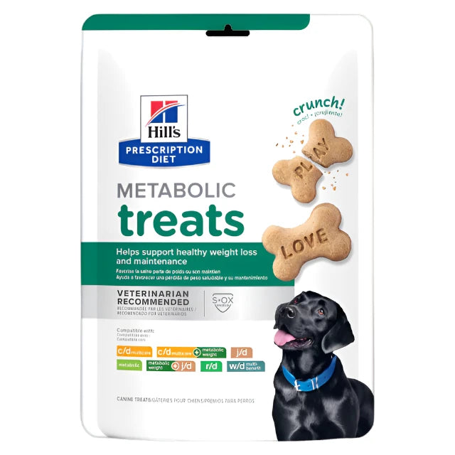 Hill's Prescription Diet Metabolic Weight Management Dog Treats, Low fat dog treats, Metabolic dog treats, Vet diet treats, Hills Prescription diet, Pet Essentials WAarehouse