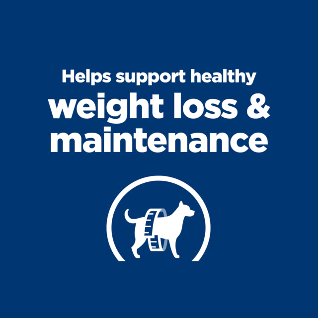 Hill's Prescription Diet Metabolic Weight Management Dog Treats, Weight loss in dogs poster, Pet Essentials Warehouse